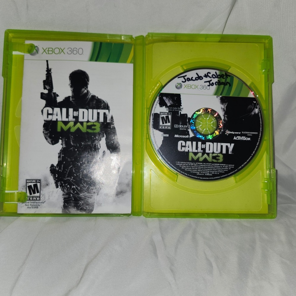 Call‎ of Duty Modern Warfare 3 MW3 Xbox 360 Activision FPS Video Game CIB